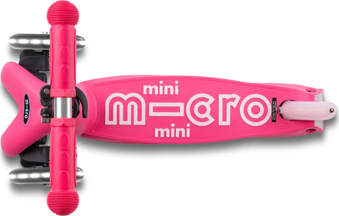 Micro Mini Foldable LED Scooter (Pink)