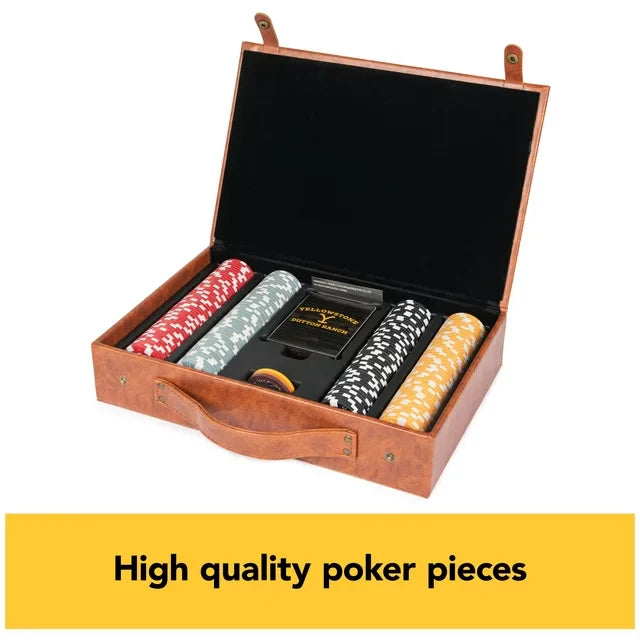 Yellowstone 200-Piece Poker Set with Custom Carrying Case