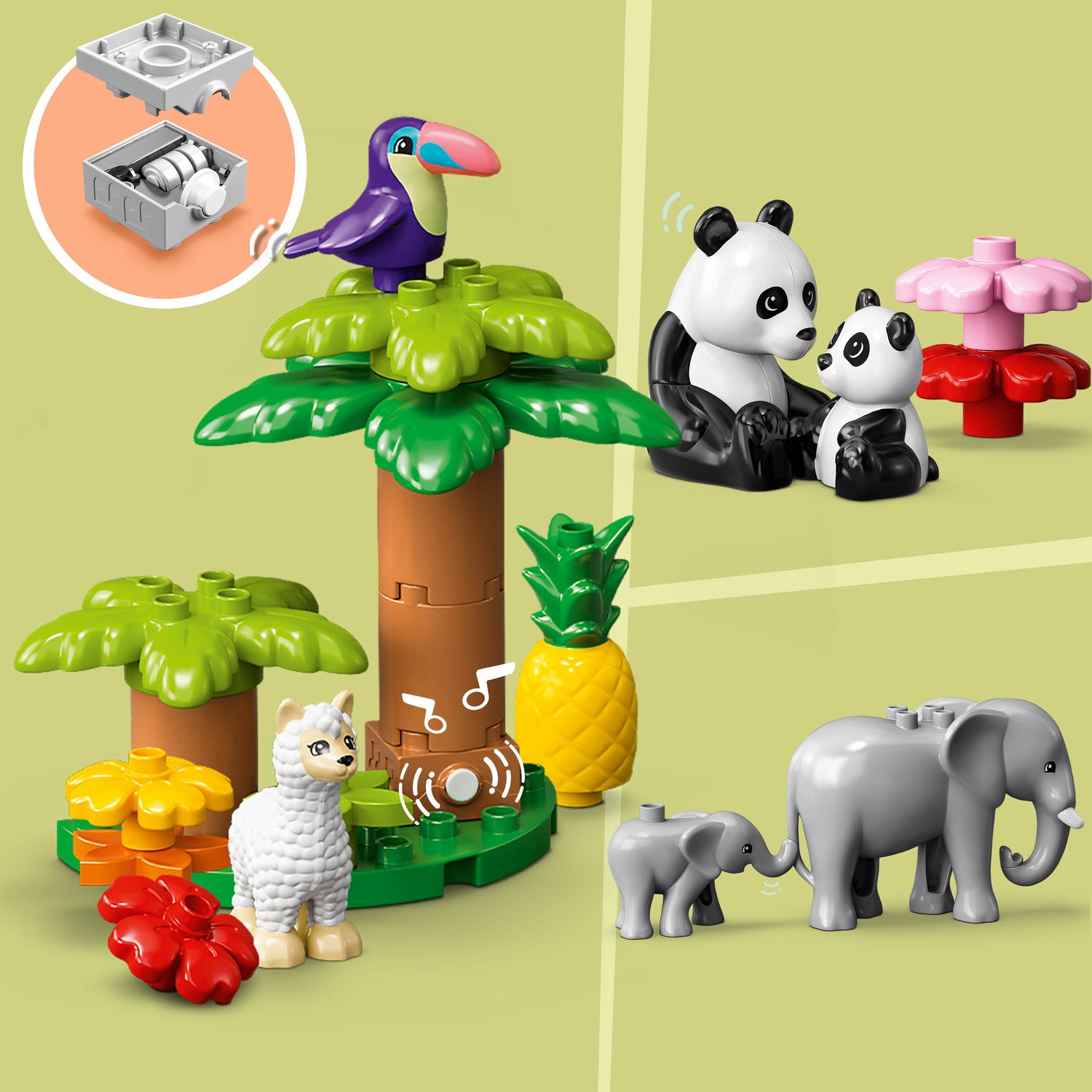 LEGO® DUPLO® Wild Animals of the World Toy Set