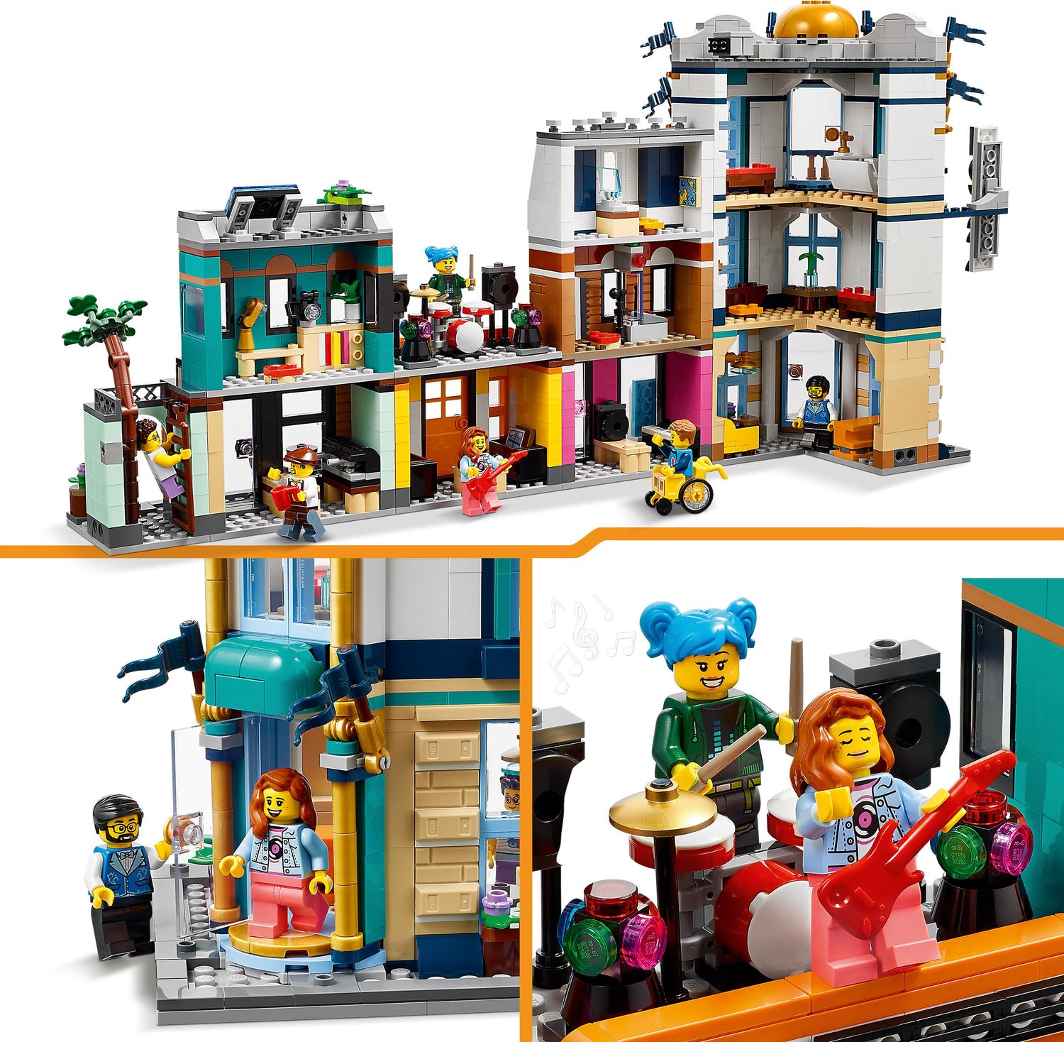 LEGO® Creator 3 in 1 Main Street Building Toy Set