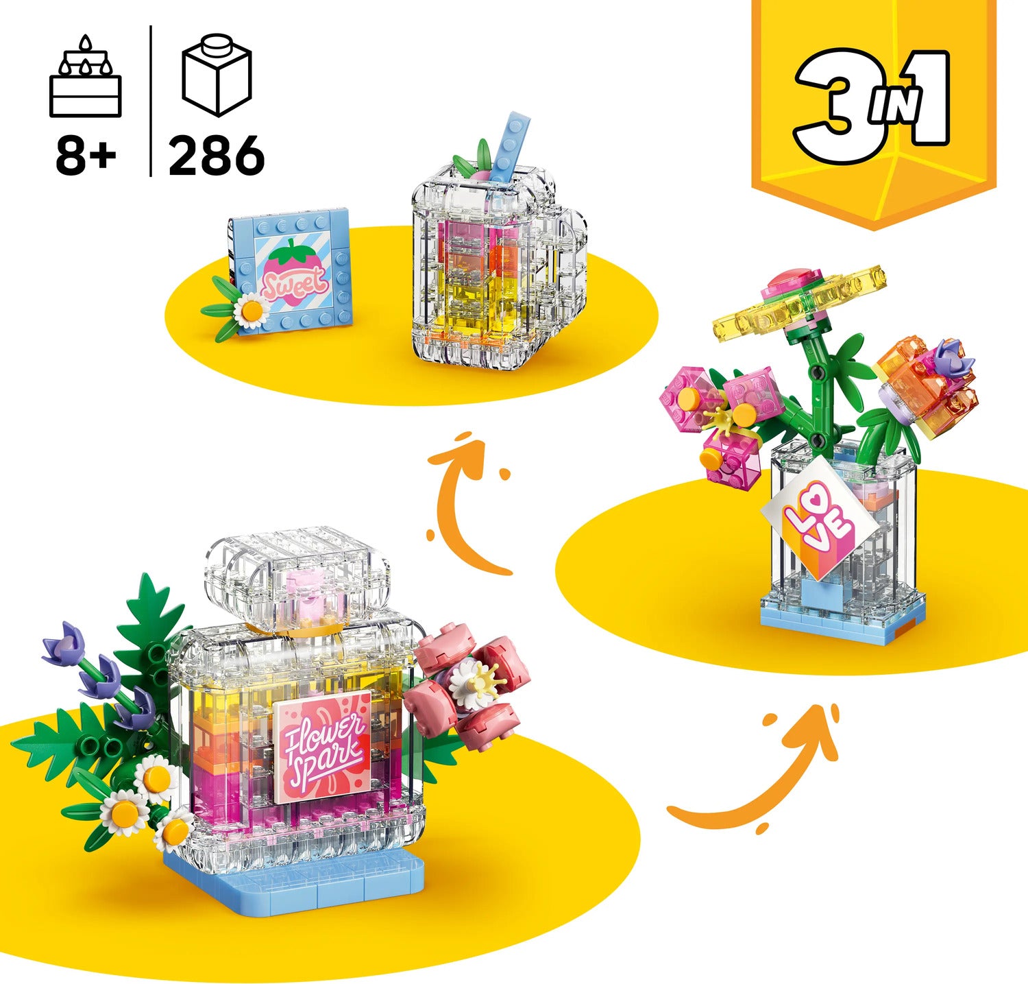 LEGO® Creator Floral Decor Perfume Bottle