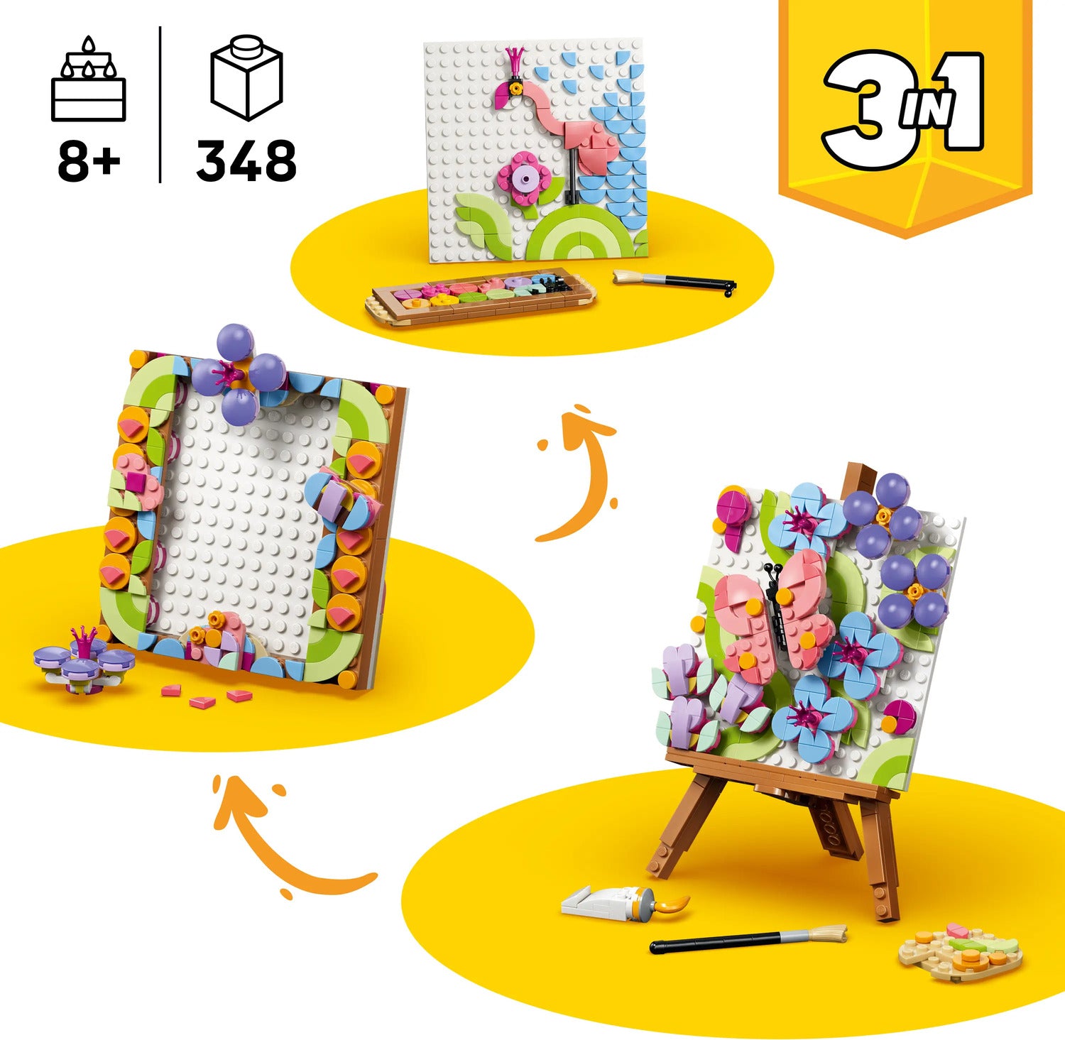 LEGO® Creator Floral Art Decor Painting