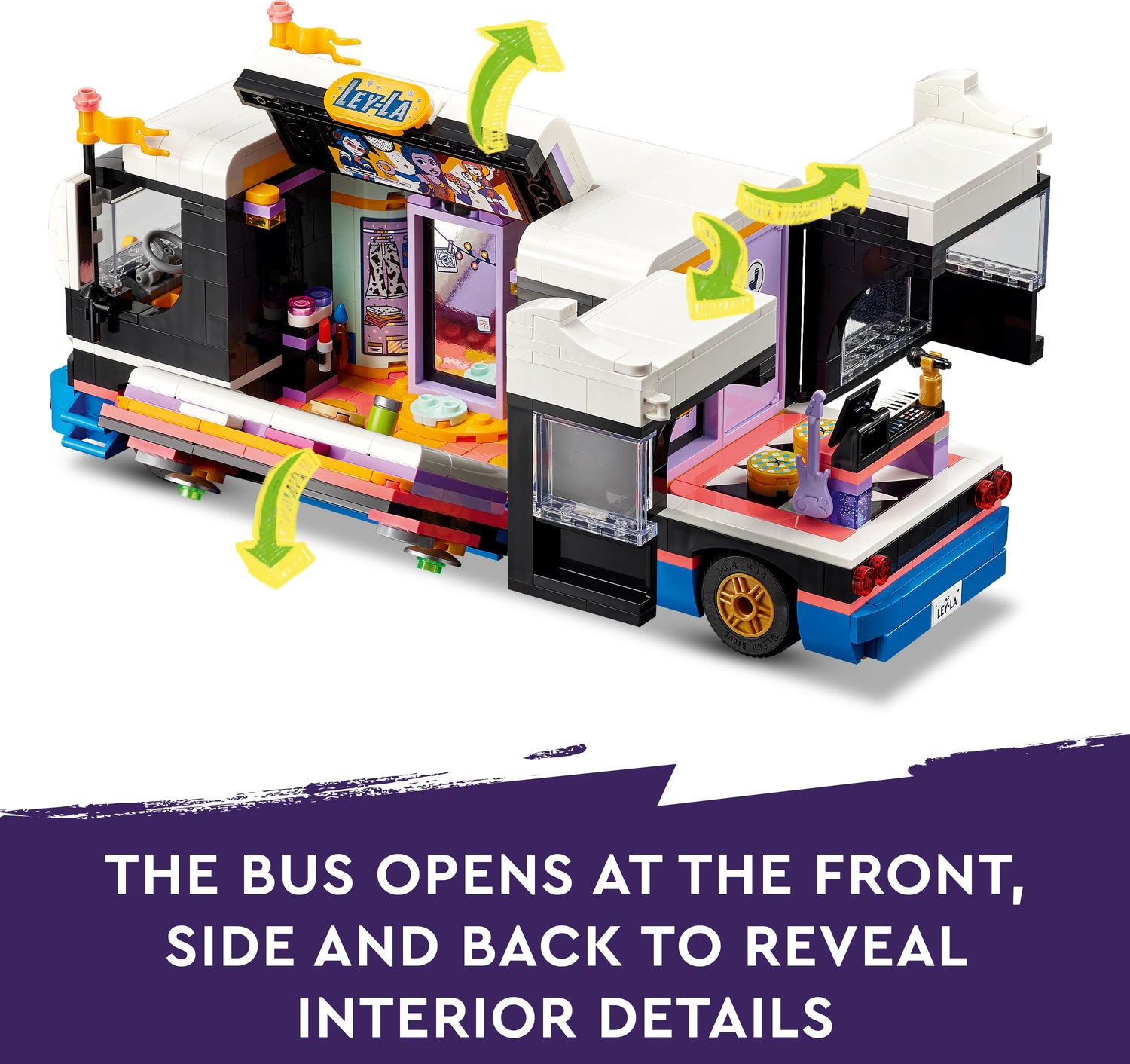 LEGO Friends Pop Star Music Tour Bus Toy Set