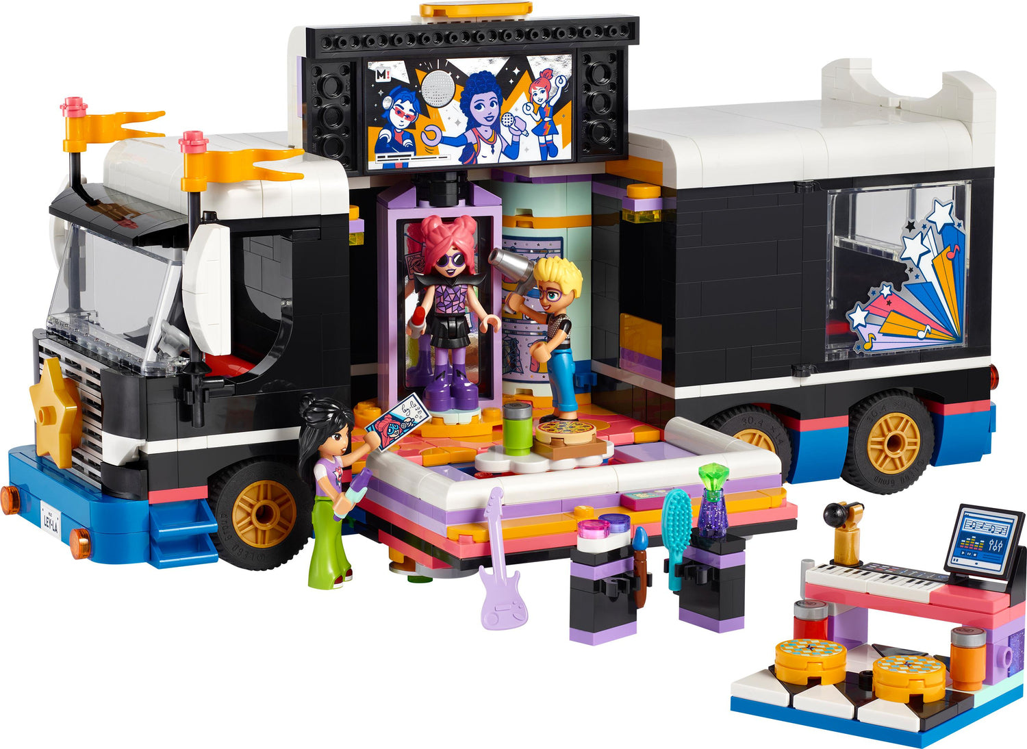 LEGO Friends Pop Star Music Tour Bus Toy Set