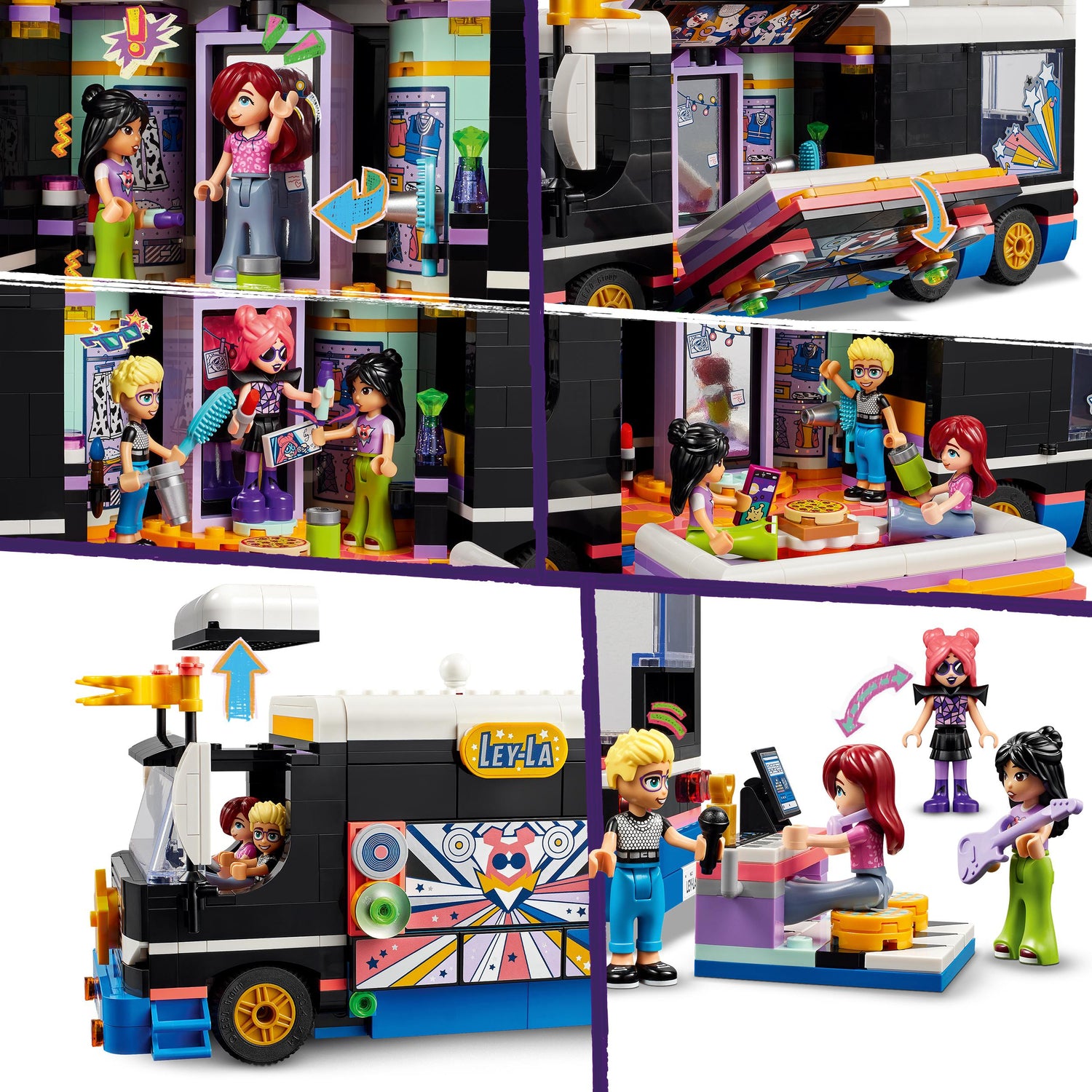 LEGO Friends Pop Star Music Tour Bus Toy Set