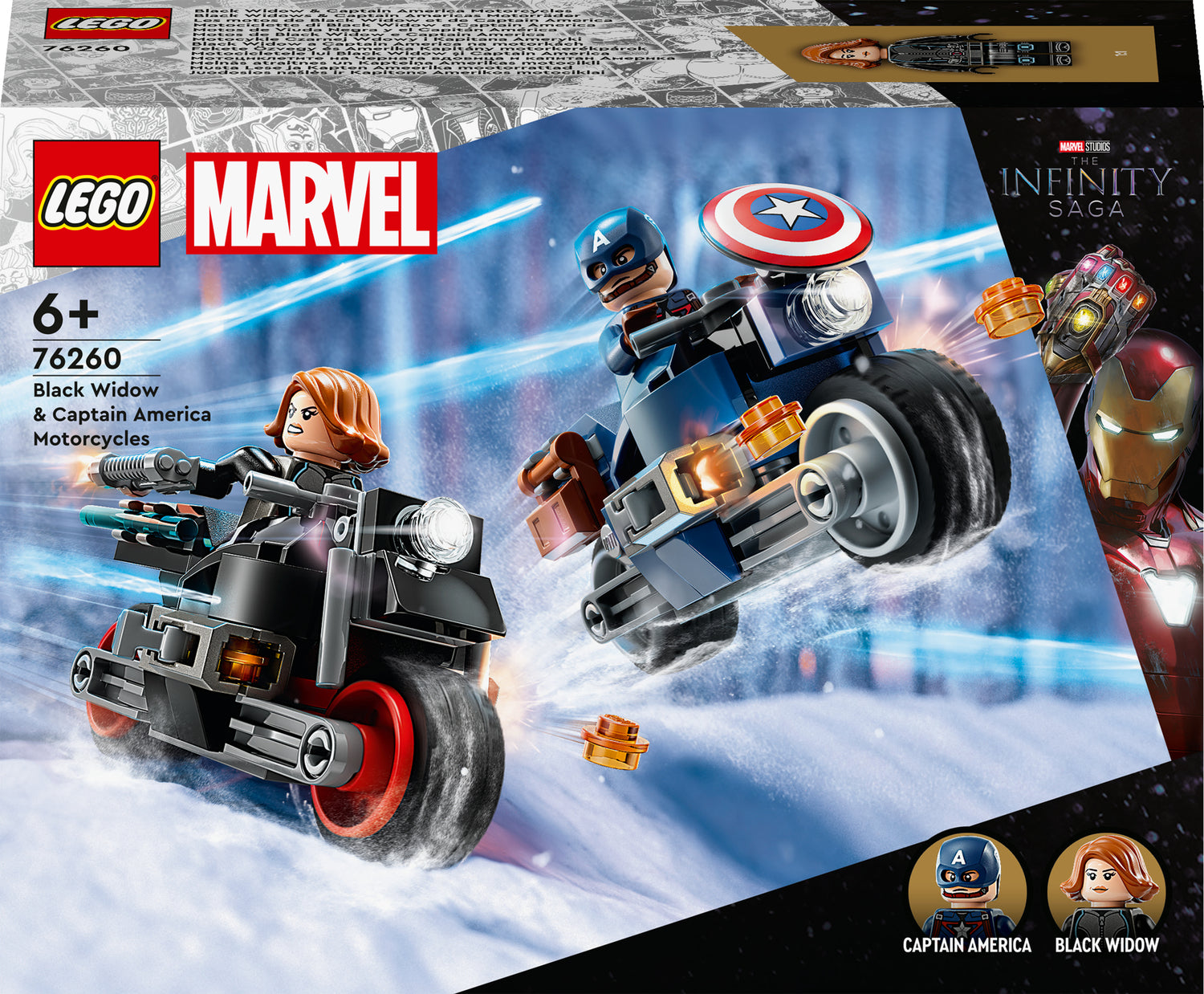 LEGO® Marvel Super Heroes Marvel Black Widow & Captain America Motorcycles