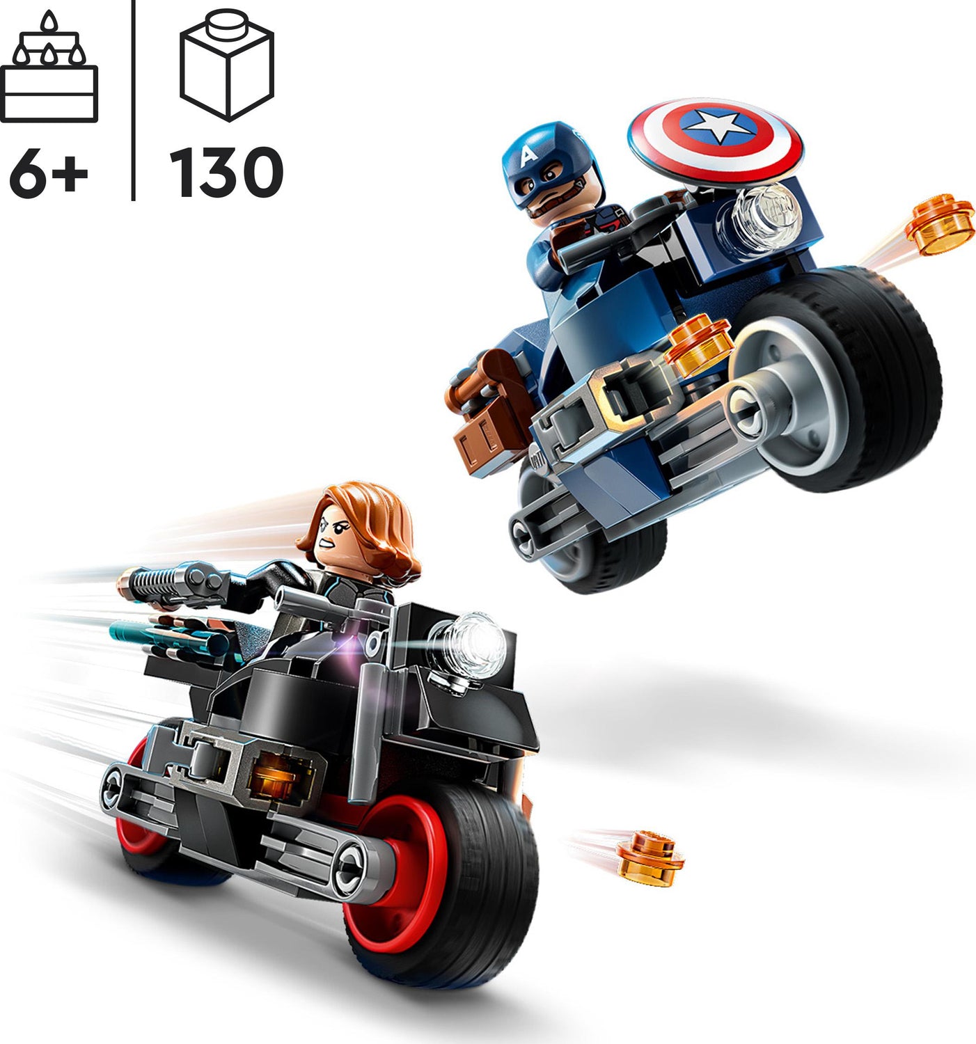 LEGO® Marvel Super Heroes Marvel Black Widow & Captain America Motorcycles