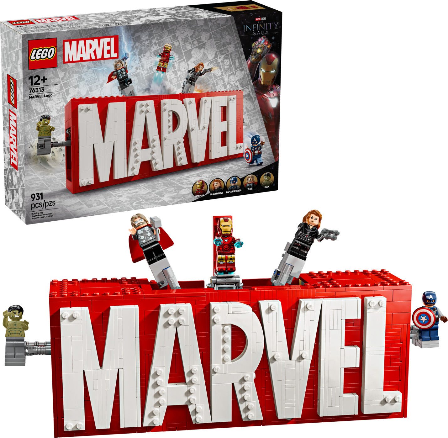 LEGO Super Heroes Marvel: MARVEL Logo & Minifigures
