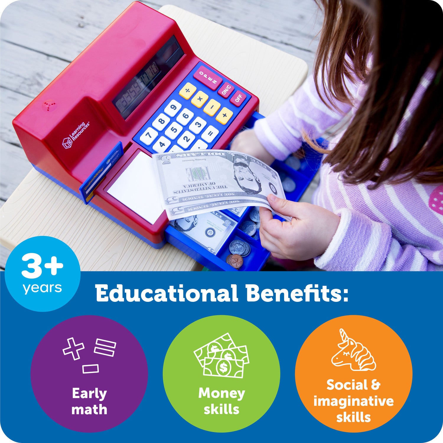 Pretend & Play Calculator Cash Register 