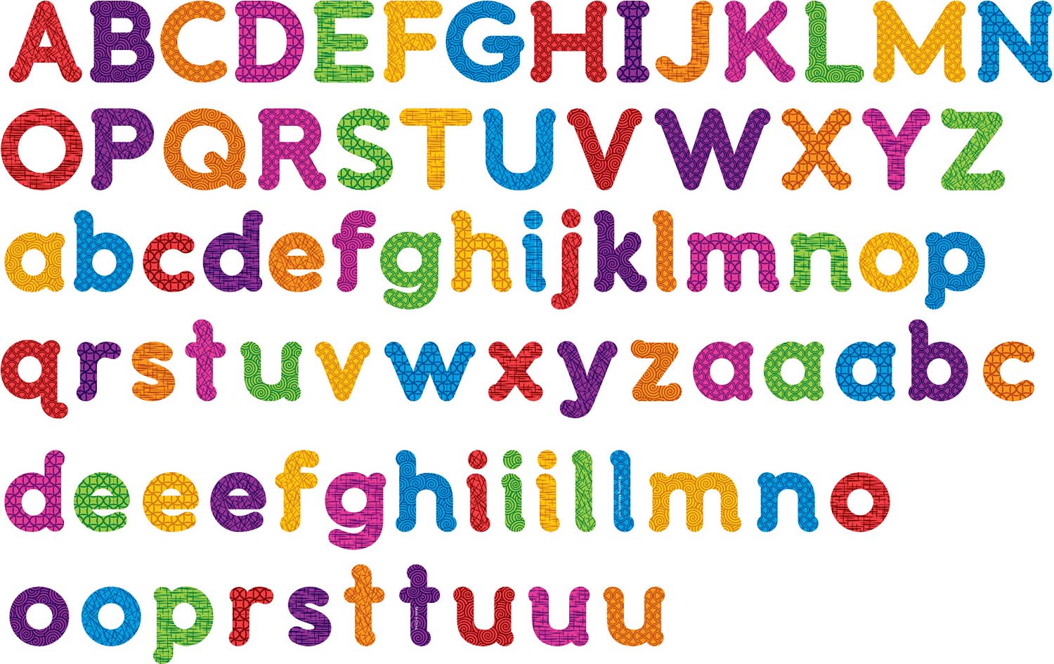 Magnetic Uppercase & Lowercase Letters