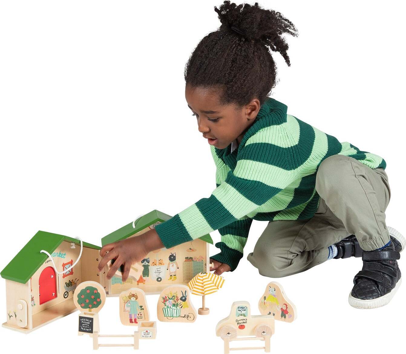 Market Day Wooden Playset
