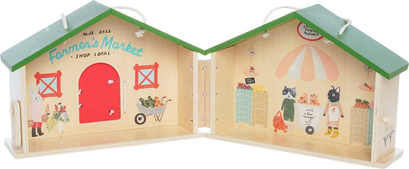 Market Day Wooden Playset