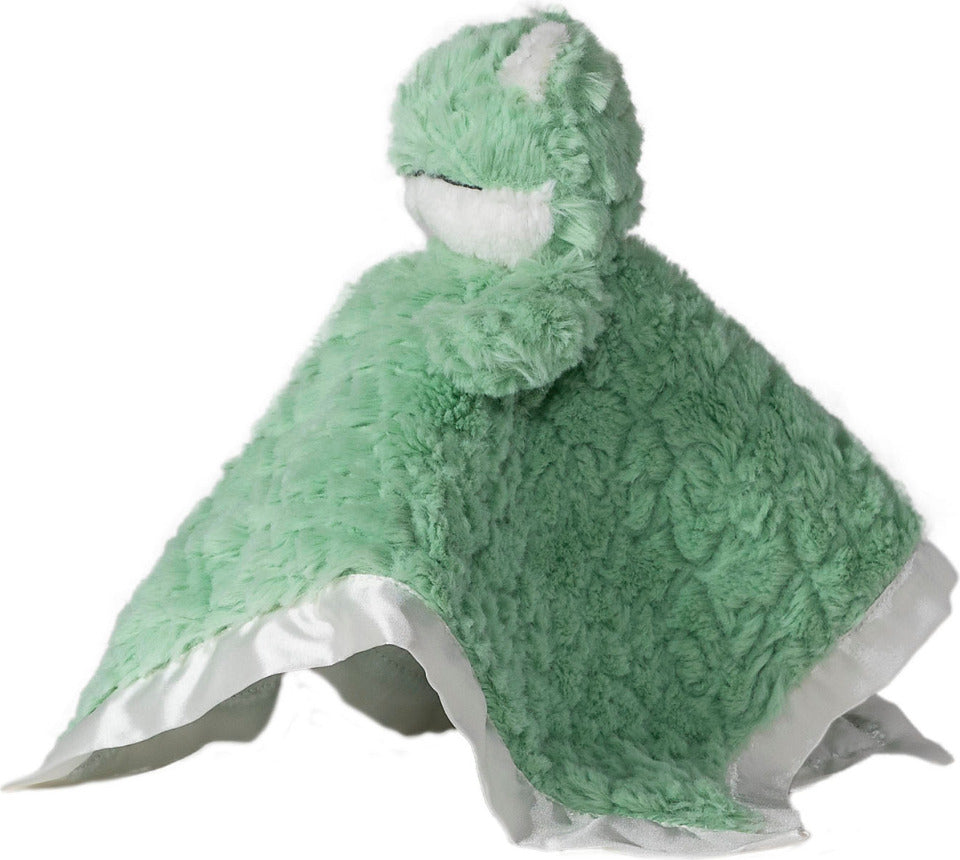 Putty Nursery Mint Frog Character Blanket - 13x13"