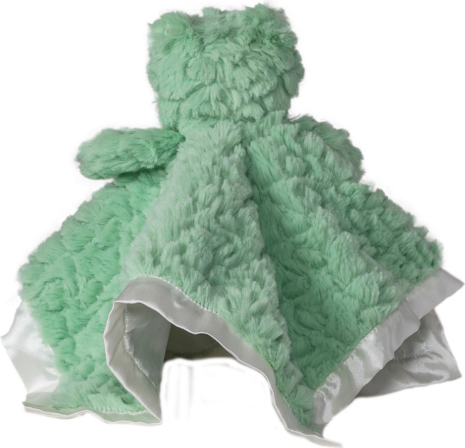 Putty Nursery Mint Frog Character Blanket - 13x13"