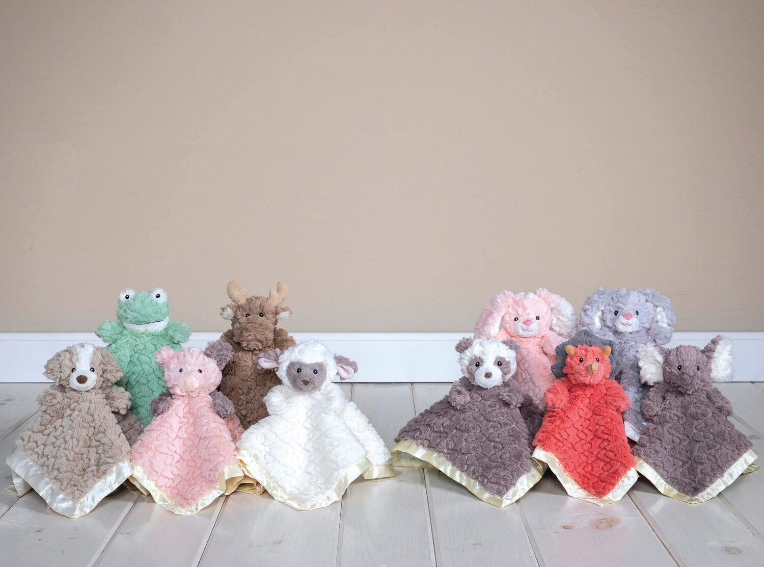 Putty Nursery Mint Frog Character Blanket - 13x13"