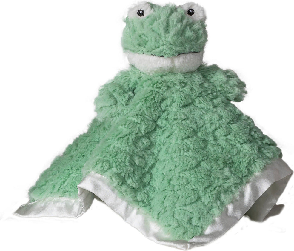 Putty Nursery Mint Frog Character Blanket - 13x13"