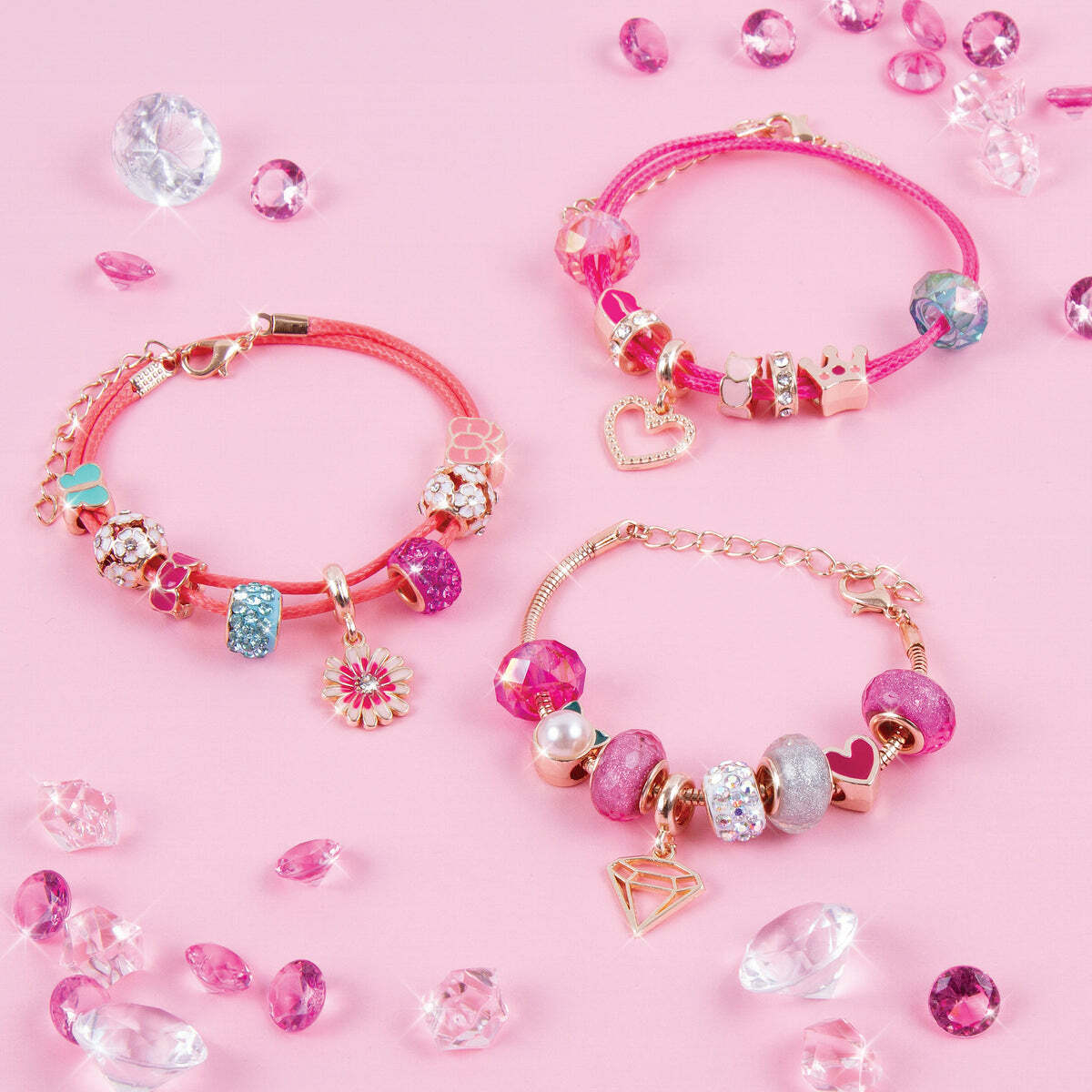 Halo Charms Bracelets Think Pink