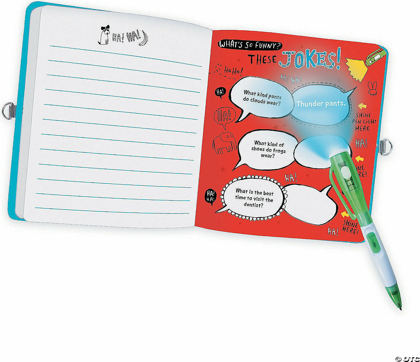 Peaceable Kingdom What's So Funny Diary (Jokes Reveal Diary)