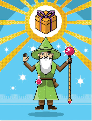 Gift Card Foil Wizard Pixel