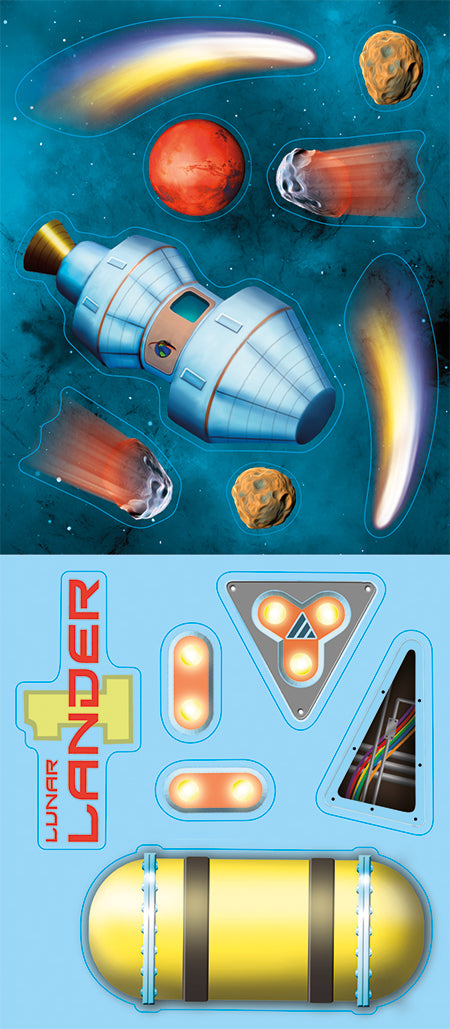 Lunar Landing Sticker Kit