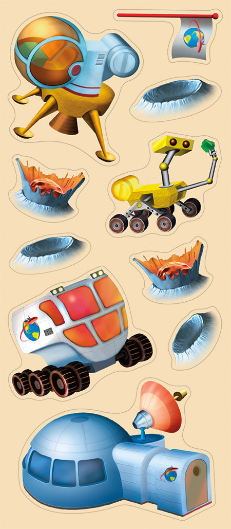 Lunar Landing Sticker Kit
