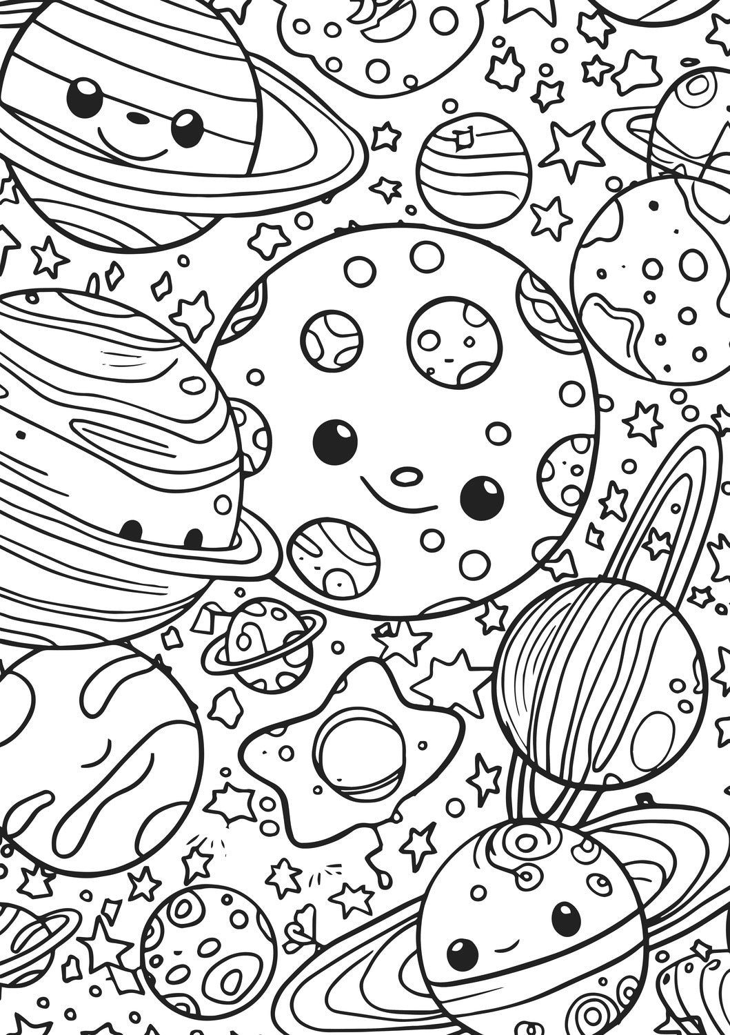 XXL Space Race Coloring Book