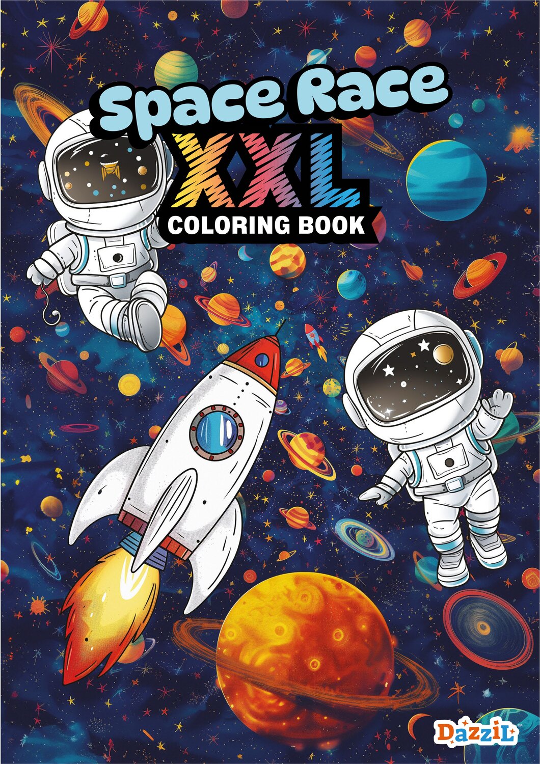 XXL Space Race Coloring Book