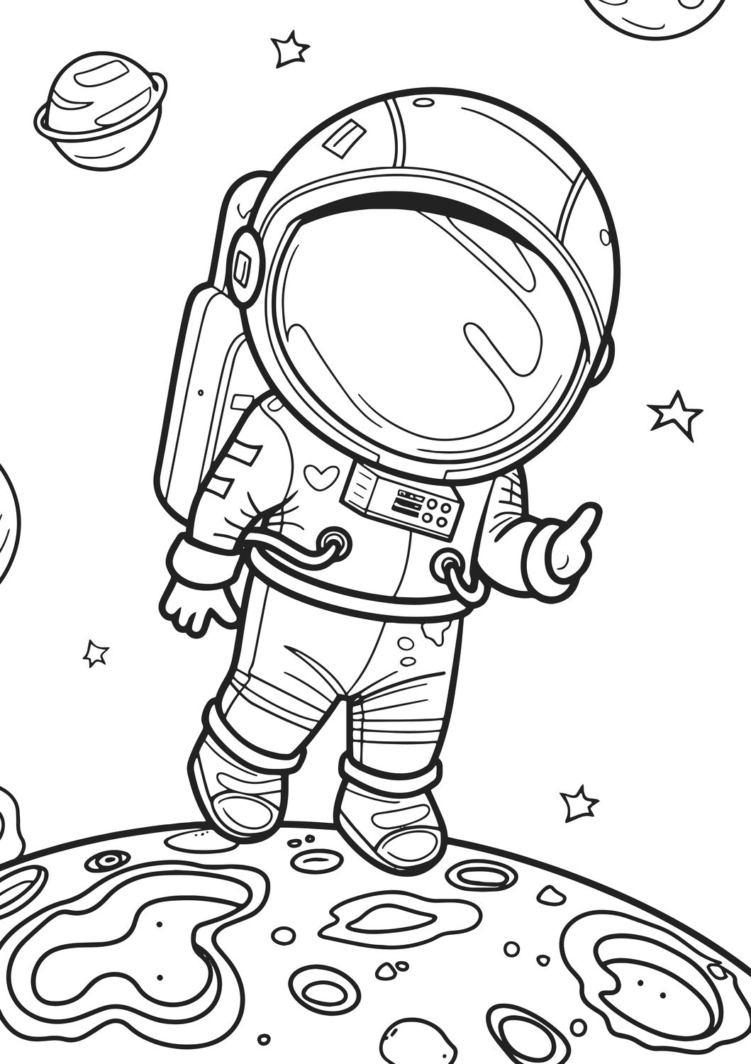 XXL Space Race Coloring Book