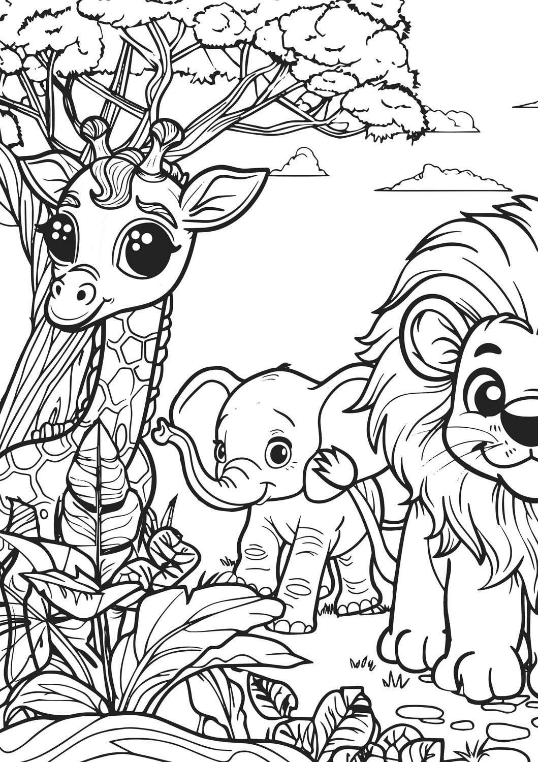 XXL Animal Kingdom Coloring Book