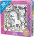 3D Coloring Slides - Unicorn