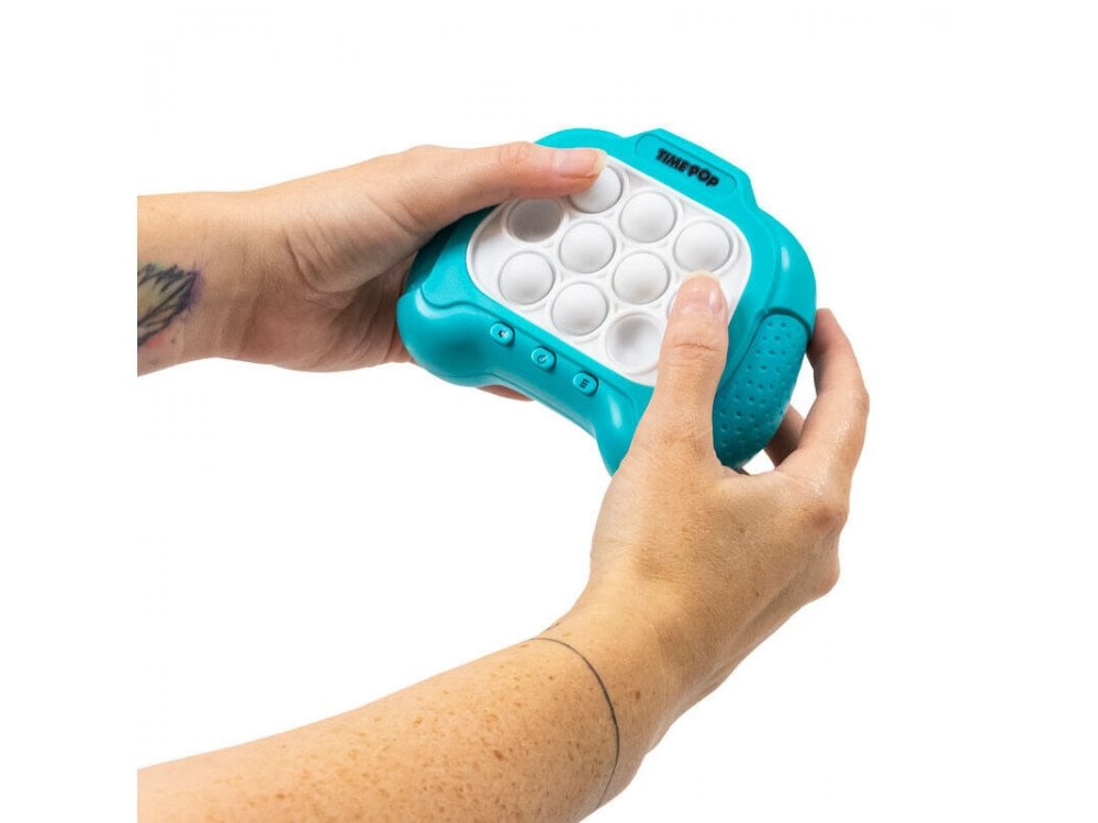 Time Pop Light Up Push Poppers Game - Blue