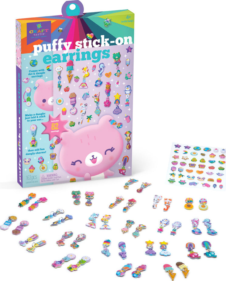 Craft-Tastic® Puffy Stick-On Earings