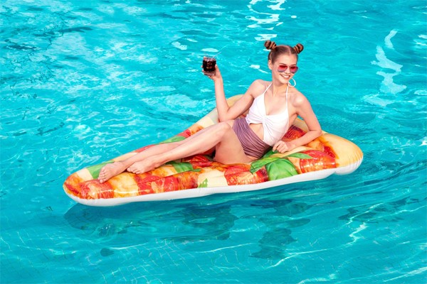 Inflatable Pizza Lounge Float