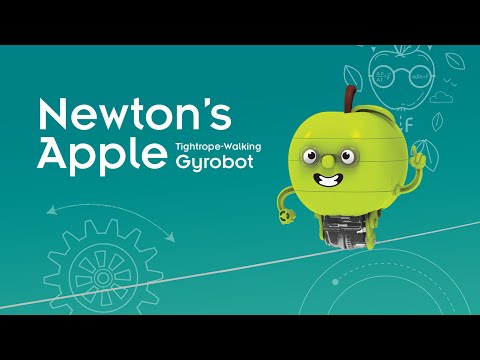 Newton's Apple Tightrope-Walking Gyrobot