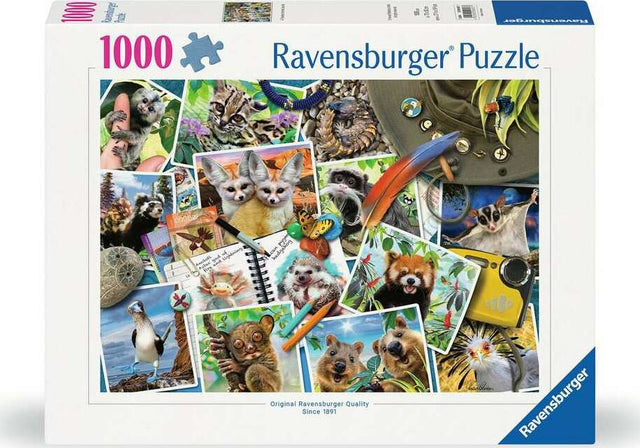 A Traveler's Animal Journey 1000 Piece Puzzle