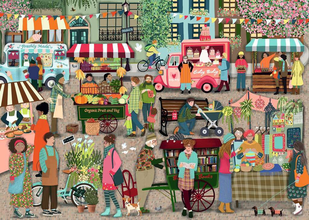 Street Market 1000 Pc Puzzle