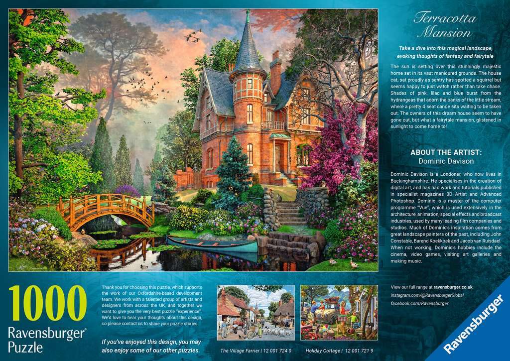 Terracotta Mansion 1000 Pc Puzzle