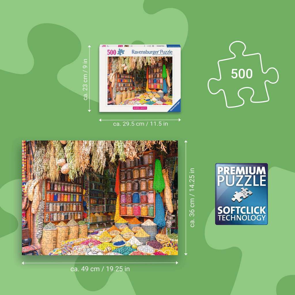 Colorful Spices, Morocco 500 Pc Puzzle