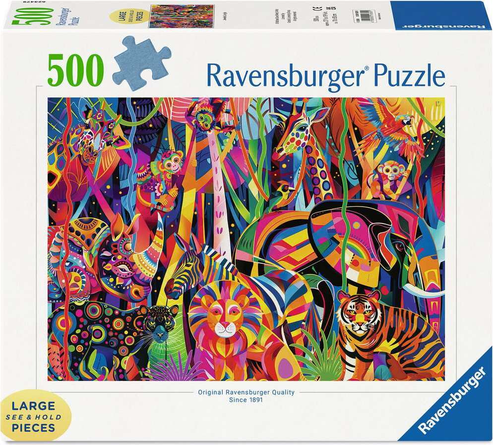 Jeweled Jungle 500 Pc Puzzle LF
