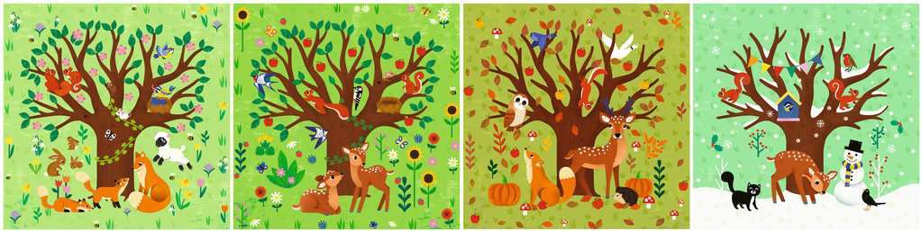 Puzzle Up - Four Seasons Puzzle (12, 16, 20, 24 pc)