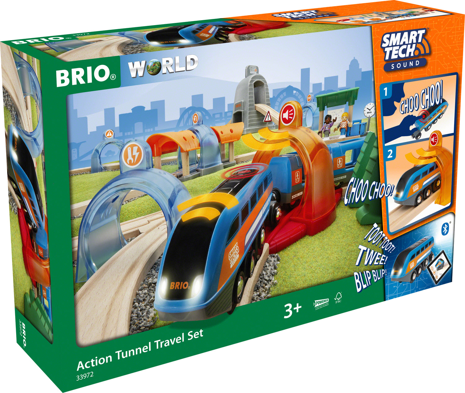 BRIO Smart Tech Sound Action Tunnel Travel Set