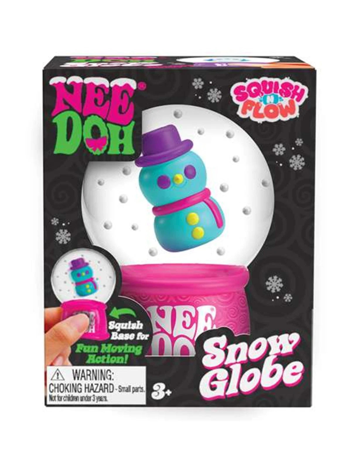 NeeDoh Squish N Flow Snow Globe