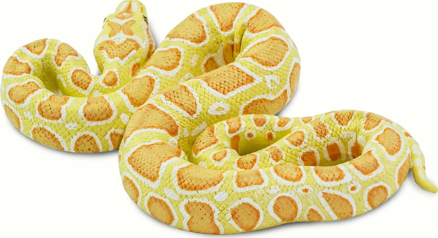 Albino Burmese Python Toy Snake