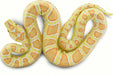 Albino Burmese Python Toy Snake