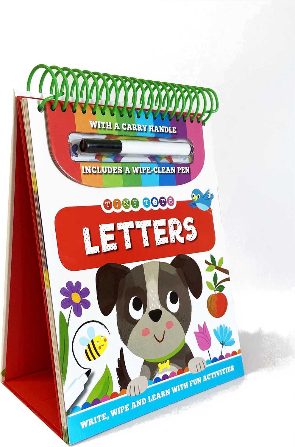 Tiny Tots Letters: Wipe Clean Book with Carry Handle and Easel