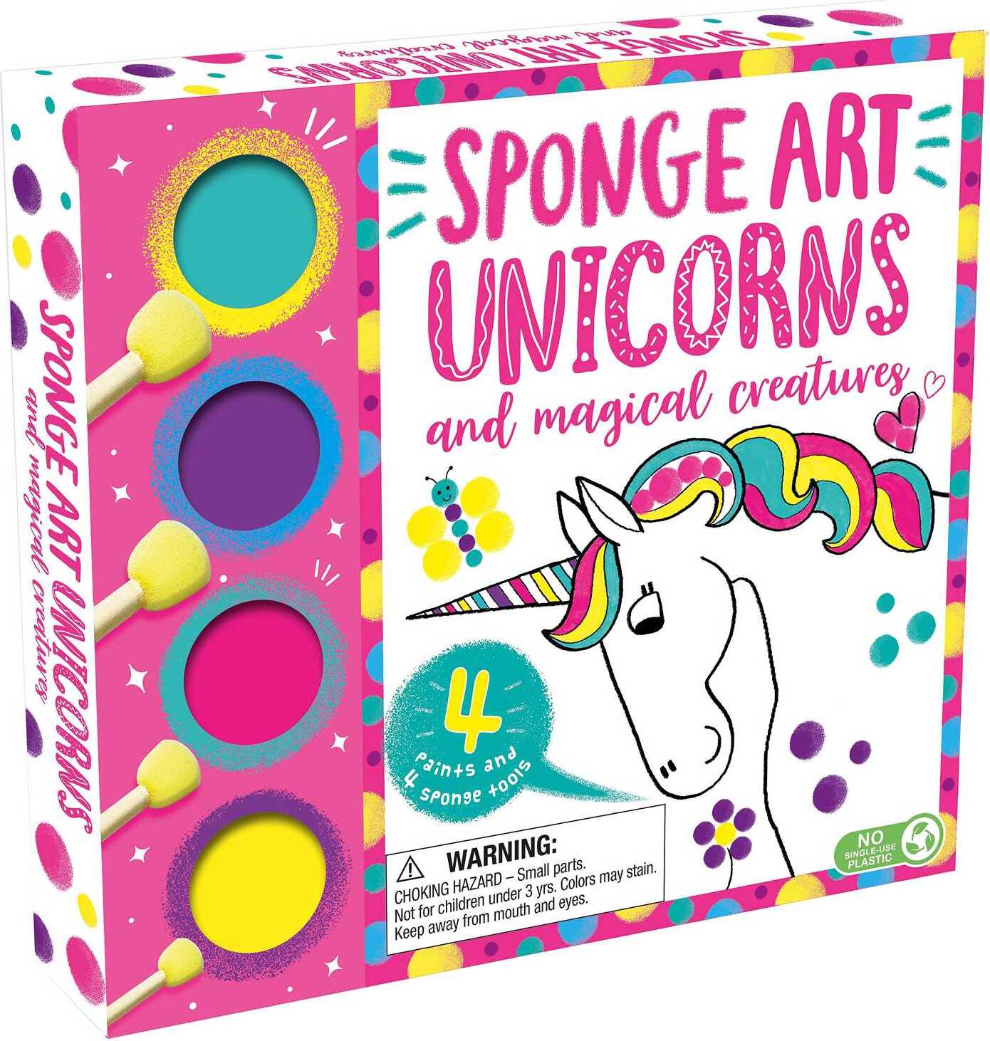 Sponge Art Unicorns and Magical Creatures: With 4 Sponge Tools and 4 Jars of Paint