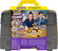 Kinetic Sand, Construction Site Folding Sandbox Playset with Vehicle and 2Lbs Sand