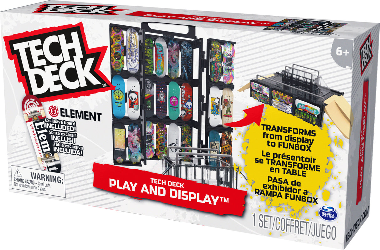 Tech Deck Play and Display Transforming Ramp Set Finger board set