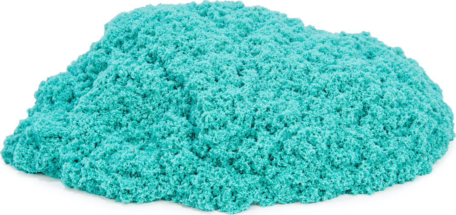 Kinetic Sand, Twinkly Teal 2lb Bag of All-Natural Shimmering Play Sand for Squishing, Mixing and Molding, Sensory Toys for Kids Ages 3 and up