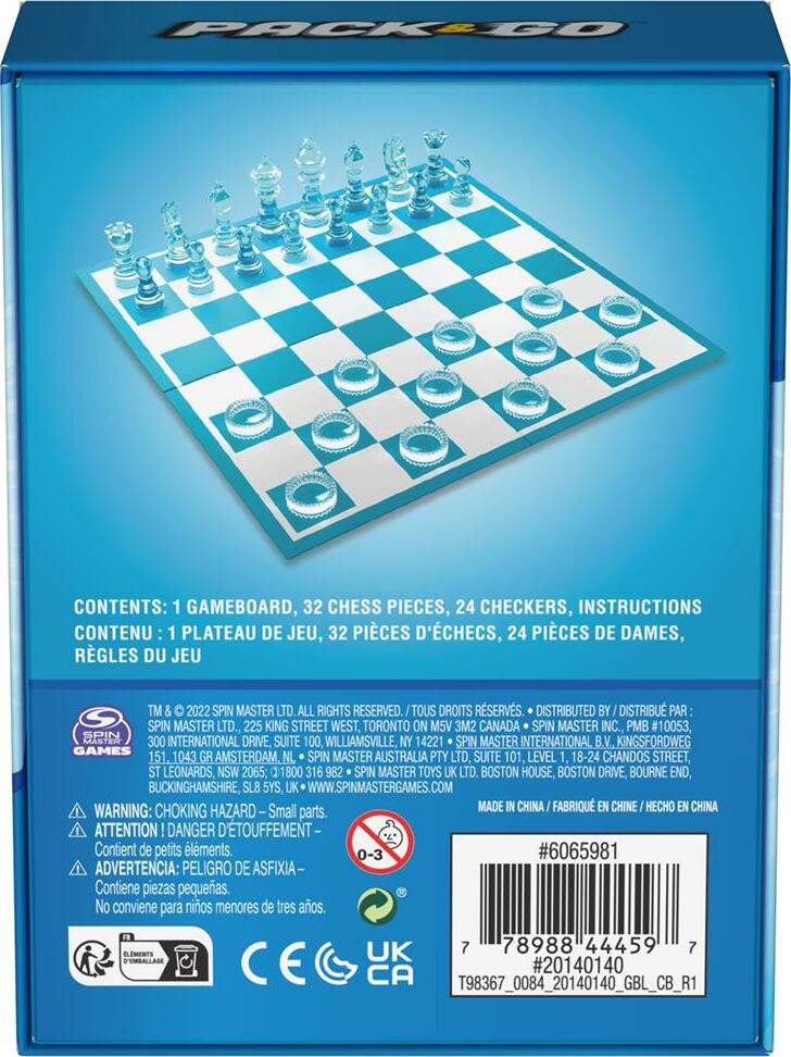 Pack and Go Chess and Checkers Board Game